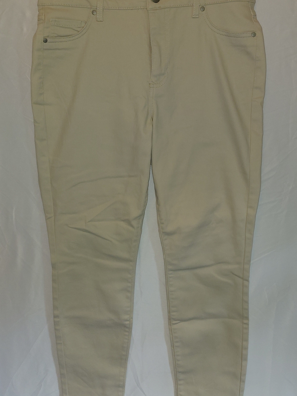 d. jeans Slim Khaki Stretch Chinos - Light Beige